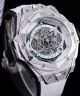 Quality Replica Hublot Big Bang Sang Bleu II Watch Diamond Steel Case Geometric Dial (5)_th.jpg